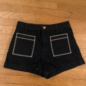 Zara denim shorts size 8. Great stiching.